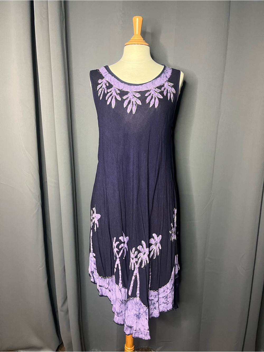 Ruby n Style Free Size Purple Floral Bohemian Dress.
